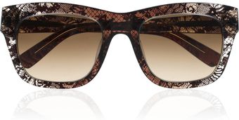 Valentino Dframe Laceprint Acetate Sunglasses - Lyst