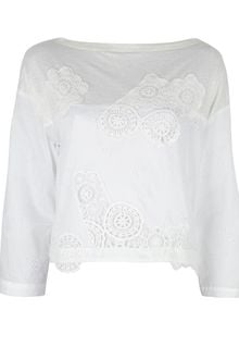 Vanessa Bruno Lace Detail Top - Lyst