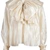 Viktor & Rolf Tie Blouse in Beige - Lyst