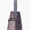 Alexander Mcqueen Black Nude Net Bucket Bag in Black - Lyst