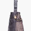 Alexander Mcqueen Black Nude Net Bucket Bag in Black - Lyst