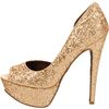 Betsey Johnson Snackss Pump in Gold (gold multi) - Lyst