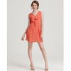 Cynthia Steffe Printed Dress Liv Ruffle Front in Orange (hibiscus) - Lyst