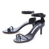 Diane Von Furstenberg Baina Mid Heel Sandals in Black - Lyst