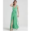 Diane Von Furstenberg Wrap Dress Yazhi Straight Glazer Silk Jersey in Green (fresh lime) - Lyst