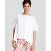 Diane Von Furstenberg Top New Hanky Kimono Crepe in White - Lyst