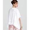 Diane Von Furstenberg Top New Hanky Kimono Crepe in White - Lyst