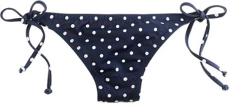 J.crew Polka Dot String Hipster in Blue (navy) - Lyst