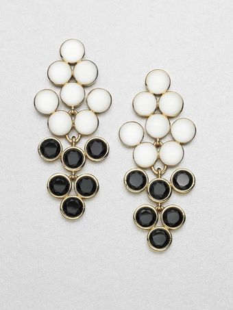  Dual Color Chandelier Earrings 