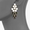 Kate Spade Dual Color Chandelier Earrings in Black - Lyst