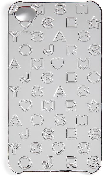 Marc By Marc Jacobs Silver Embossed Stardust Phone Case in Silver - Lyst