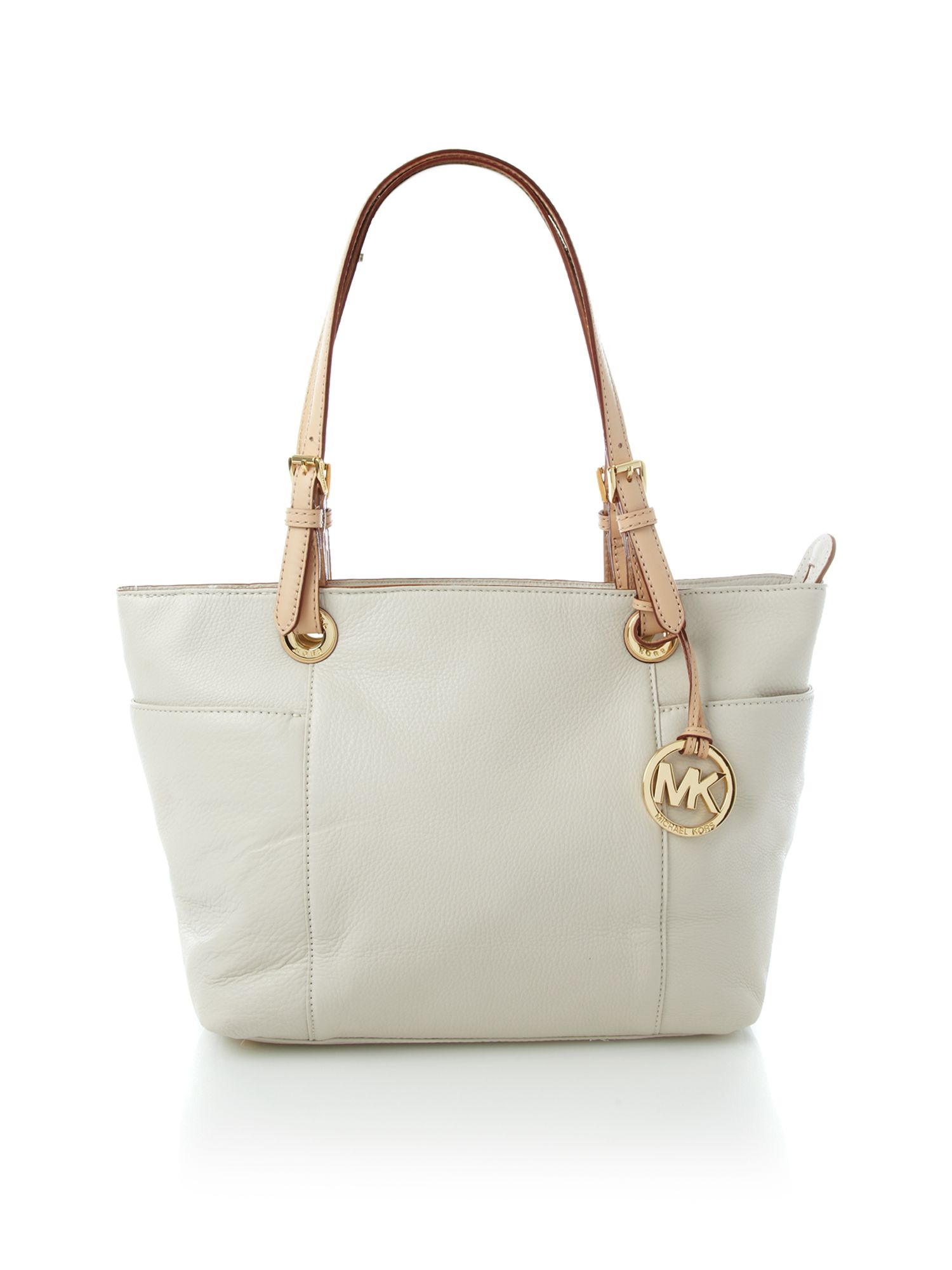 michael kors cream tote bag