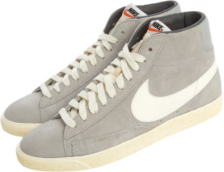 blazer suede nike grey trainers