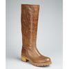 Prada Prada Sport Camel Leather Shearling Lined Lugg Boots in Brown (camel) - Lyst