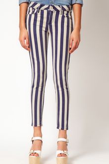 River Island River Island Stripe Skinny Jean - Lyst