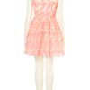 Topshop Embroidered Organza Dress in Pink - Lyst
