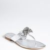 Vera Wang Lavender Willa Sandal in Silver (silver snake) - Lyst