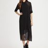 Alexander Wang Tiered Shortsleeve Shirt Dress in Black - Lyst