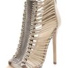 B Brian Atwood Frontera Suede Platform Booties in Beige - Lyst