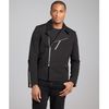 Balenciaga Black Cotton Linen Motorcycle Jacket in Black for Men - Lyst