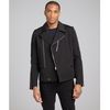 Balenciaga Black Cotton Linen Motorcycle Jacket in Black for Men - Lyst