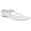 Balenciaga Studded Sandal in White - Lyst
