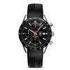 Carrera Tag Heuer Rubber Strap Watch 41mm in Black for Men (no color) - Lyst