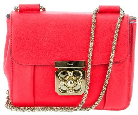 Chloé Elise Bag in Red - Lyst