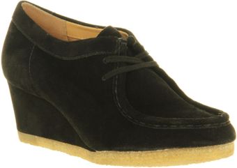  Yarra Bee Wedge Black Suede 