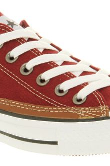 Converse All Star Ox Low Maroontan Smu - Lyst