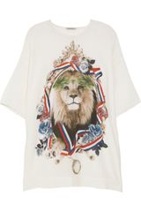 Emma Cook Printed Silk Crepe De Chine Dress