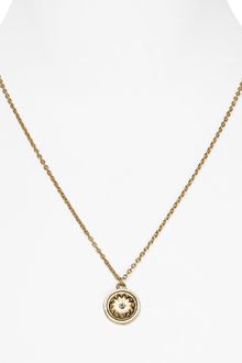 House Of Harlow Small Sunburst Pave Pendant Necklace - Lyst