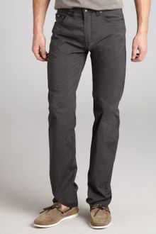 Hugo Boss Black Grey Micro Stripe Cotton Maine Straight Leg Pants - Lyst