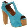 Jeffrey Campbell Foxy Heel Platform Sandals in Blue (turquoise) - Lyst