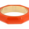 Kate Spade Triple Threat Faceted Bangle in Orange (f) - Lyst