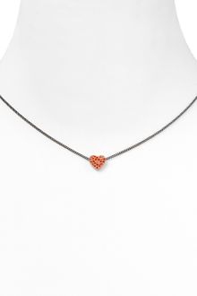 Marc By Marc Jacobs Annabelle Pavé Tiny Heart Pendant Necklace 16 - Lyst