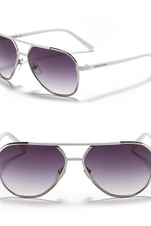 Michael Kors Michael Tristain Top Bar Aviator Sunglasses - Lyst