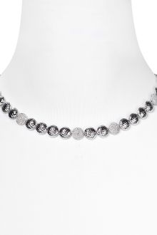 Nadri Rhodium Text Pavé Necklace 16 - Lyst