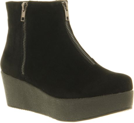Office Newark Wedge Blk Microfibre in Black - Lyst