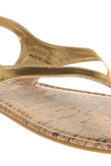 Office Naomi Slingback Gold Pu - Lyst