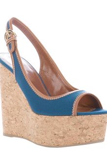 Sergio Rossi Wedge Sandal - Lyst