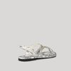 Stella Mccartney Naki Snakeskin Canvas Sandal in Gray (rock) - Lyst