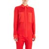 T By Alexander Wang Mesh Combo Shirt in Red - Lyst