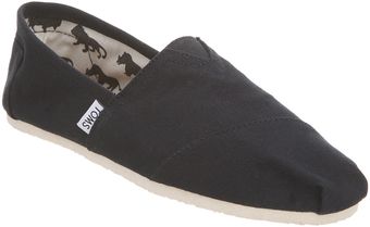 Toms Classic Black Canvas - Lyst