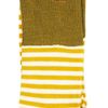 Topshop Urban Knit Stripe Ankle Socks in Green (khaki) - Lyst