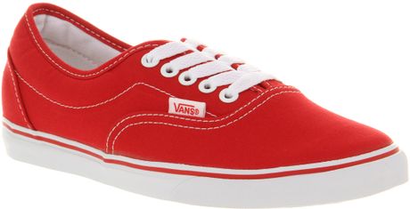 Vans Lpe Redwhite in Red for Men - Lyst