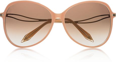 Victoria Beckham Butterfly Dframe Acetate Sunglasses in Brown (bronze) - Lyst
