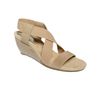 Anne Klein Cooler Wedge Sandals in Beige (natural) - Lyst