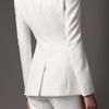 Burberry Minimal Tailored Jacket in White (natural white) - Lyst