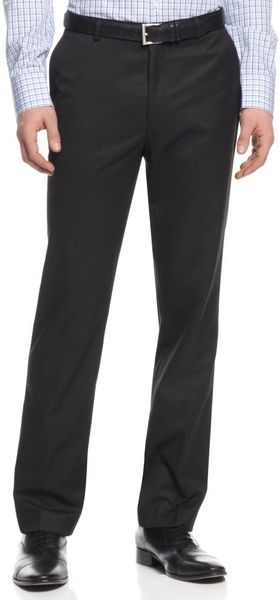 Calvin Klein Micro Stripe Wool Pants - Lyst